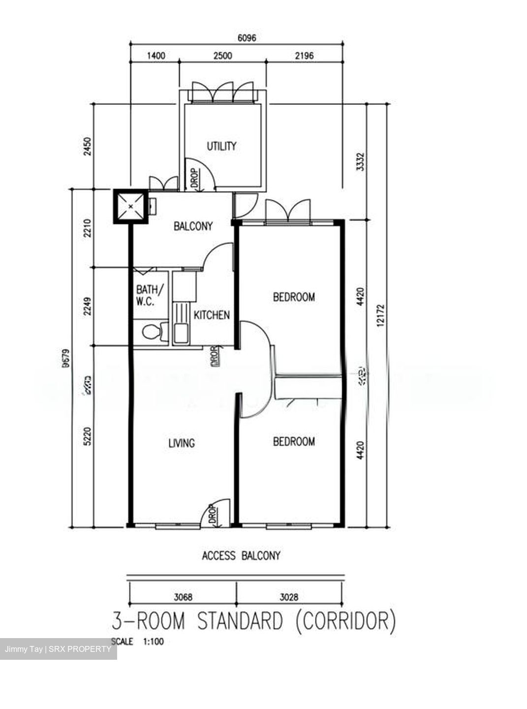 Blk 20 Balam Road (Geylang), HDB 3 Rooms #566606271